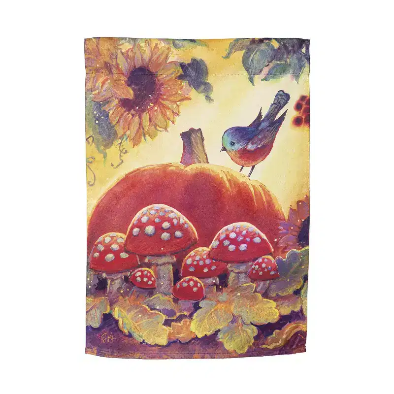 Evergreen Flag Autumn Light Fall Garden Flag, Welcome Garden Flags 12x18 Double Sided, Outside