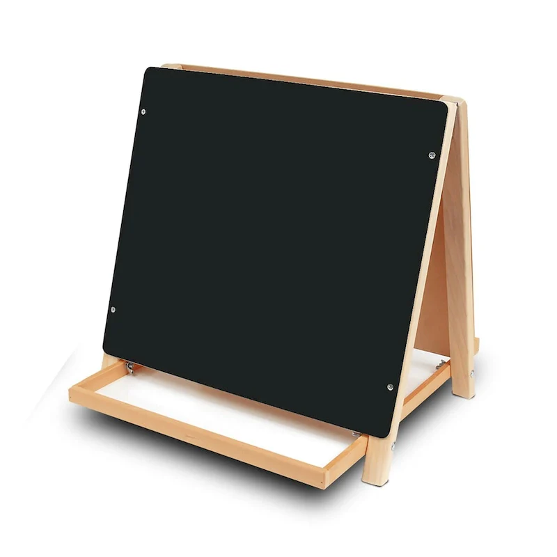 Black Double-Sided Tabletop Easel for 1 Child