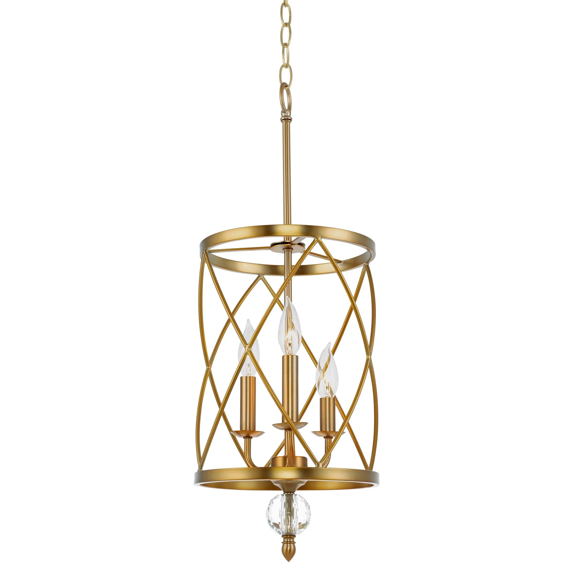 Eleanor 27 Traditional 3-Light Foyer Pendant Chandelier