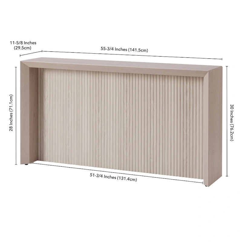 Piedmont 56 Wide Rectangular Console Table - 55.75 Wide