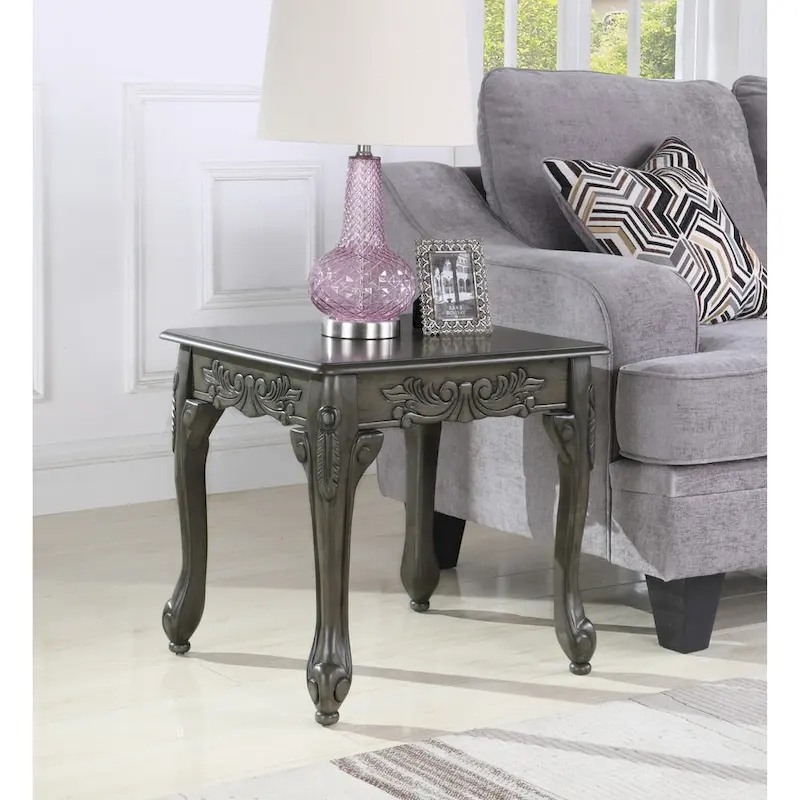Traditional Ornate Detailing End Table