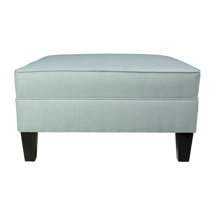 Madison Squared Upholstered Welted Oversized Ottoman