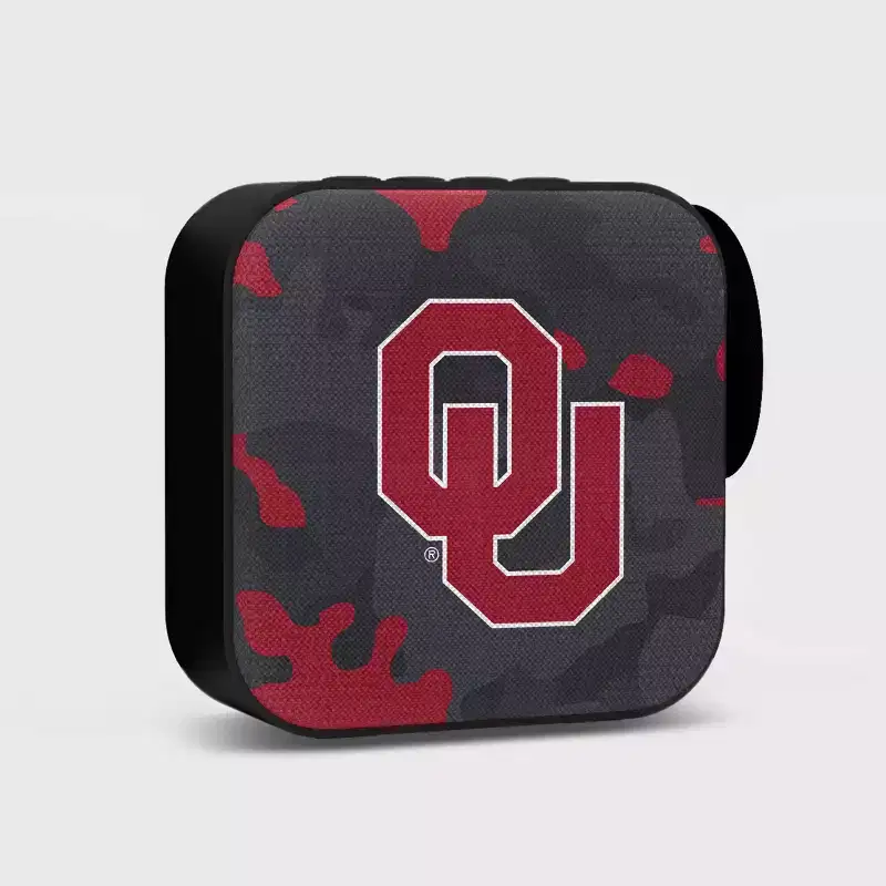NCAA Oklahoma Sooners Bluetooth Portable Speaker with FM Radio: USB & MicroSD Compatible