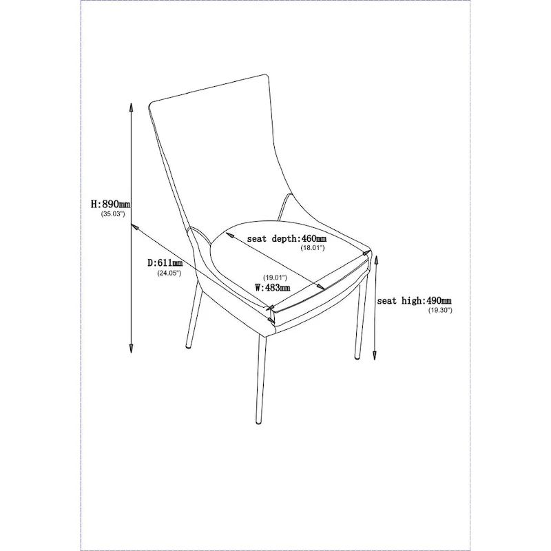 Somette Patty Designer Seat Dining Chair, Set of 2