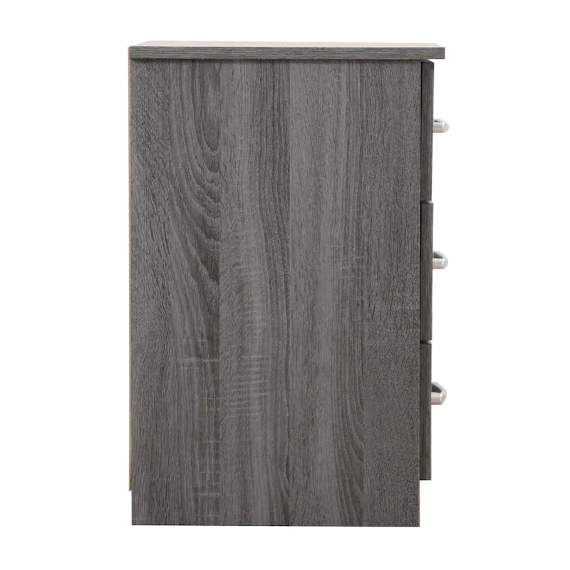 3-Drawer Wooden Nightstand