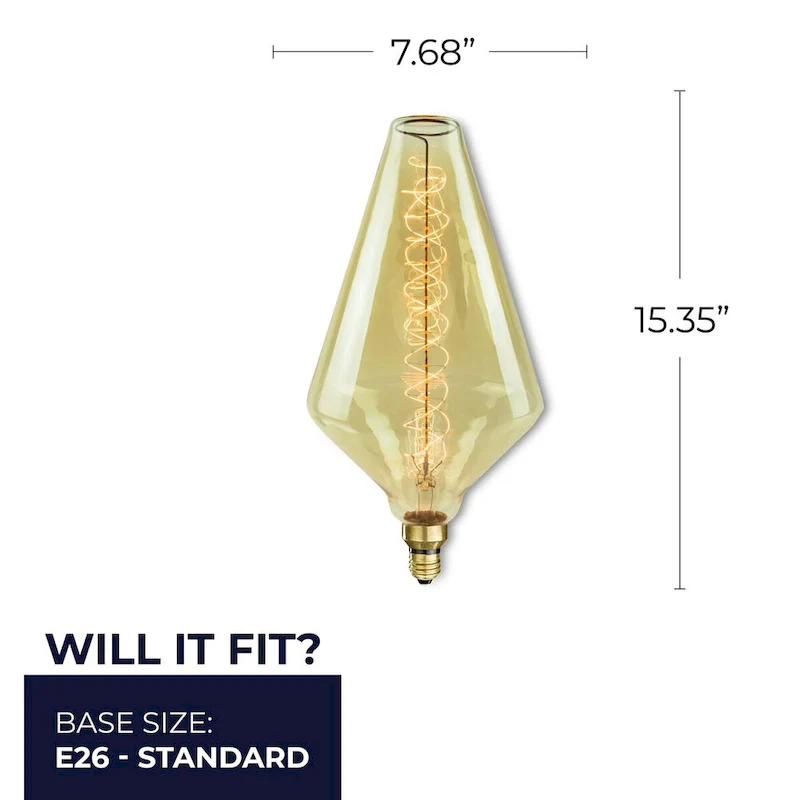 Bulbrite 60 Watt Dimmable Grand Nostalgic Medium (E26) Incandescent Bulb