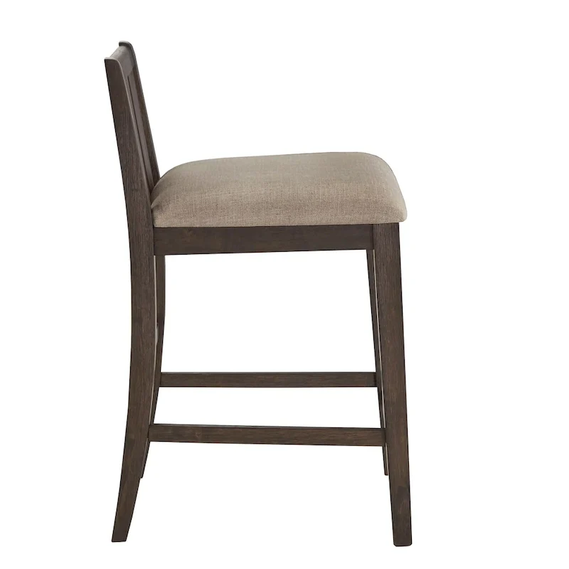 Beck Two-Tone Fabric Counter Height Chair (Set of 2) by iNSPIRE Q Classic