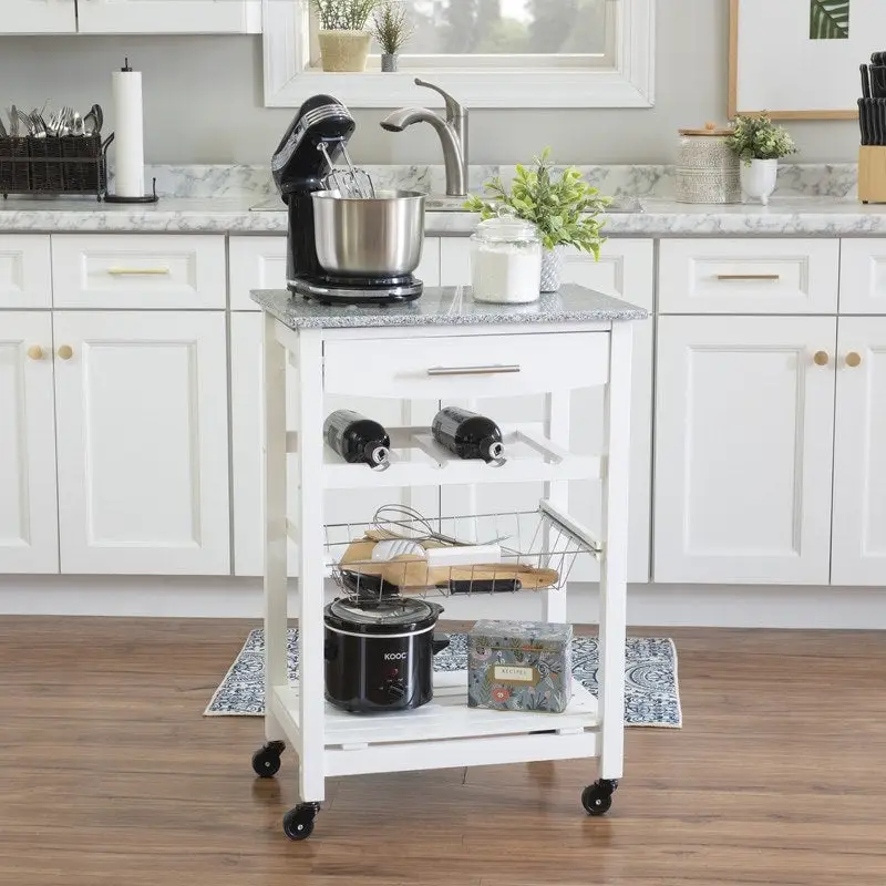 Jake Compact Mobile Rolling Kitchen Cart