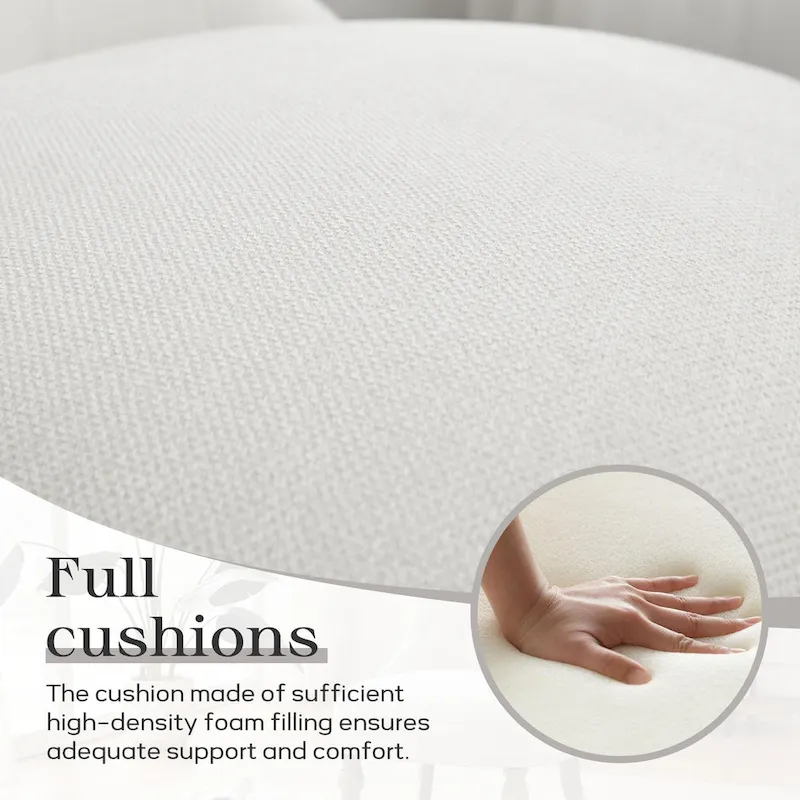 Tufted Upholstered Accent Chairs Set of 2