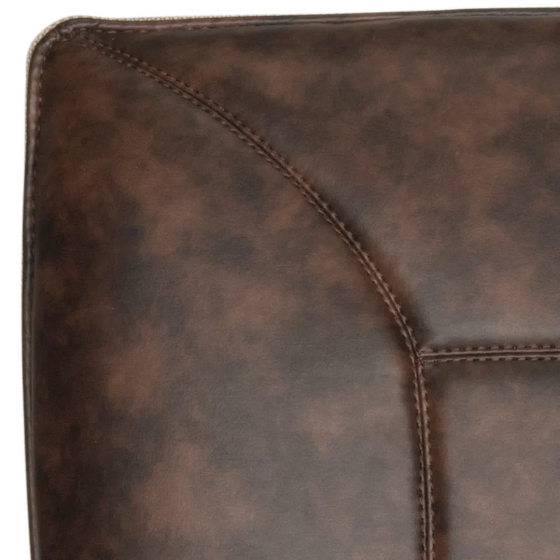 Mid-Century Modern Faux Leather Arm Chair - 29Wx28Dx33H