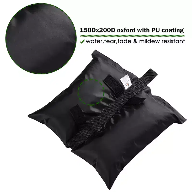 Yescom 4Pcs Weight Sand Bag Oxford for Outdoor Easy Pop Up Canopy Instant Tent Gazebo Shelter Black