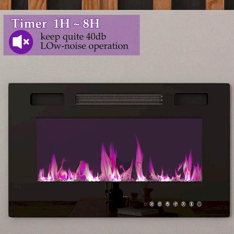 Electric Fireplace TV Stand Entertainment Center Remote Control