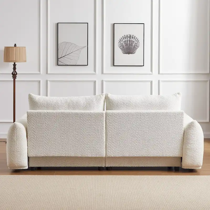 Lamb's wool 2-seater sofa