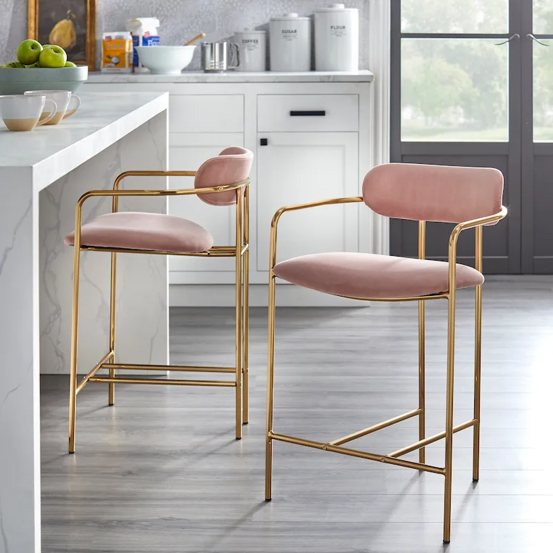 Retro Velvet Stools