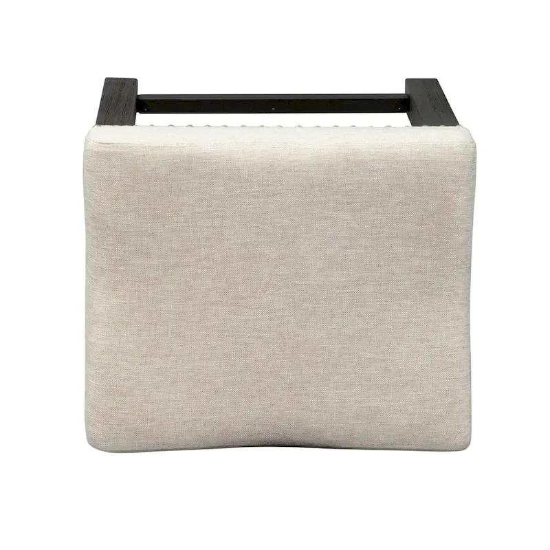 Charcoal and Ash Upholstered Console Stool