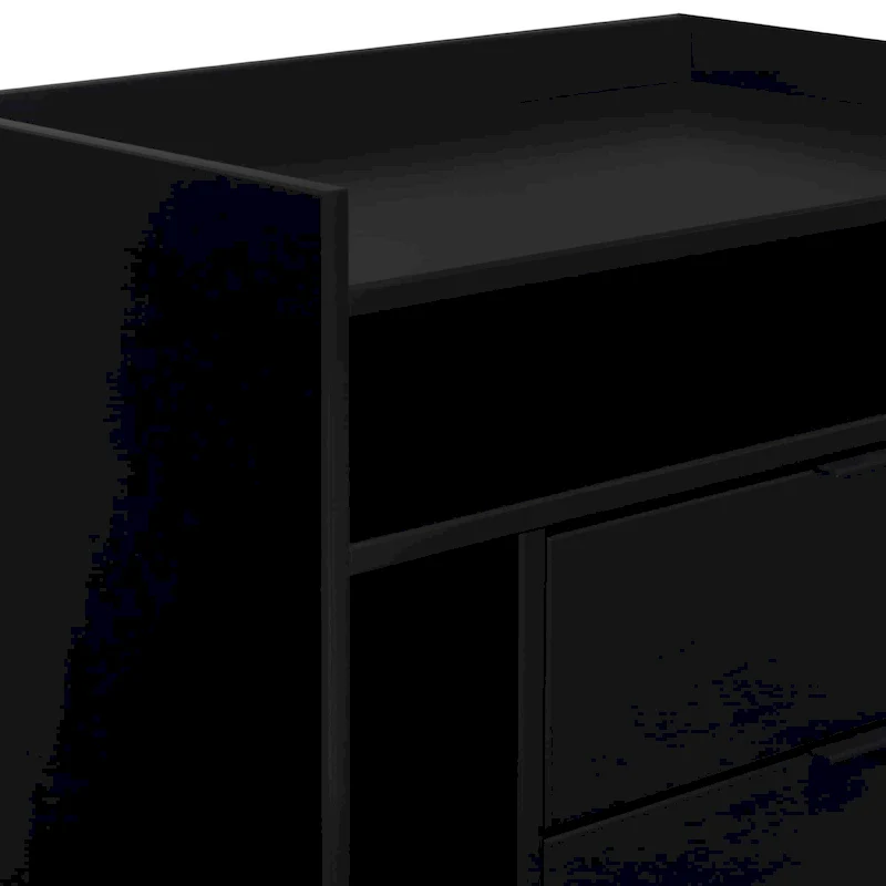 Middlebrook Modern Gallery Top Solid Wood Nightstand