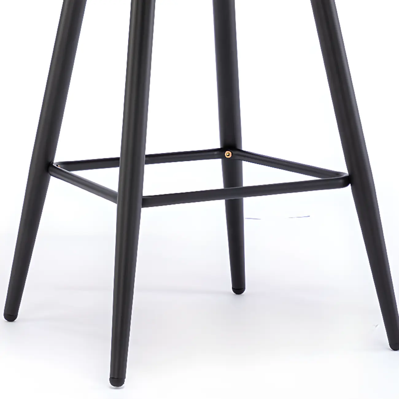 Tufted Four Legs Leather Wingback Counter Bar Stools