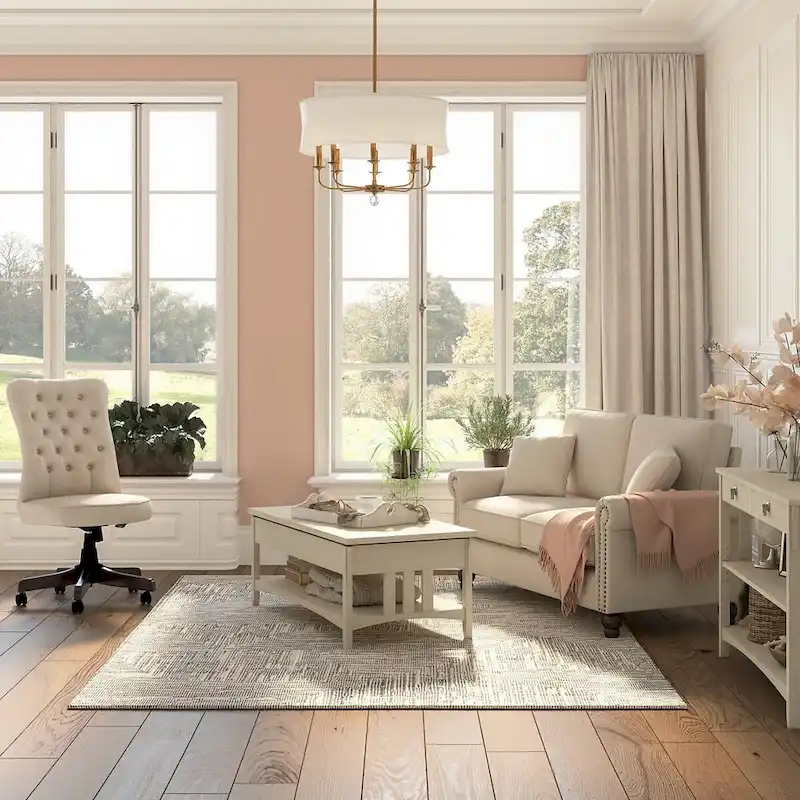 Weathered Oak Lift Top Coffee Table with Storage - Mission Style