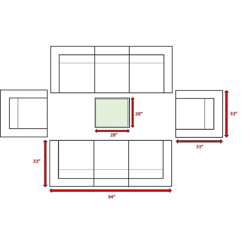 LSI Antibes Grey Wicker Sunbrella 9-piece Sofa Club Set