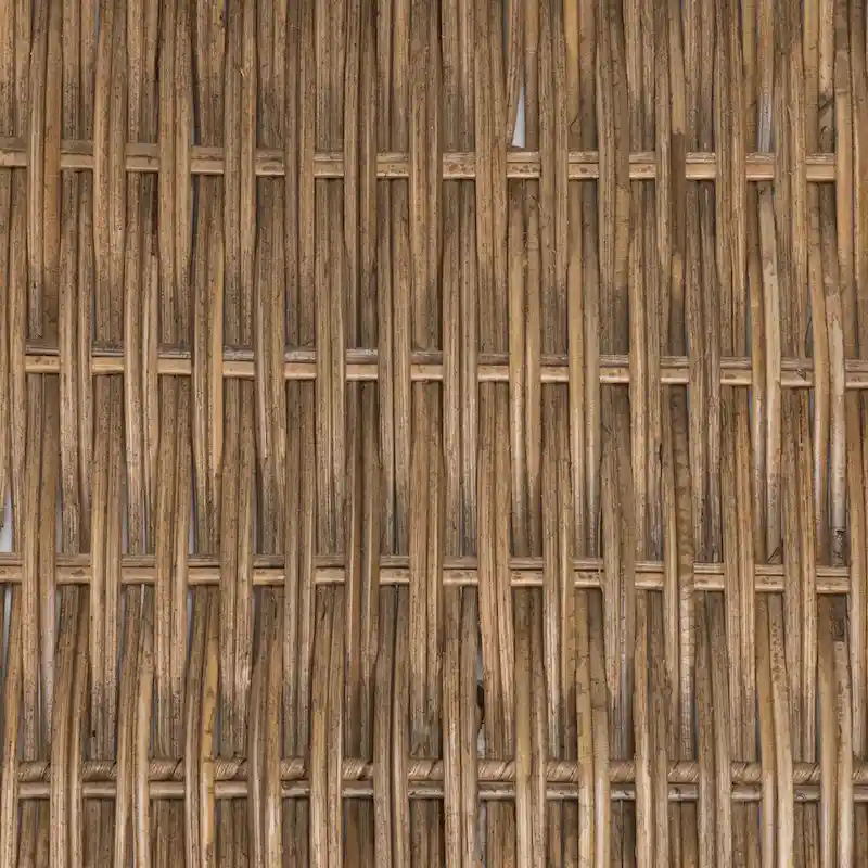 happimess Honeycomb 19.75  Rustic Bohemian Hand-Woven Rattan Tray, Natural