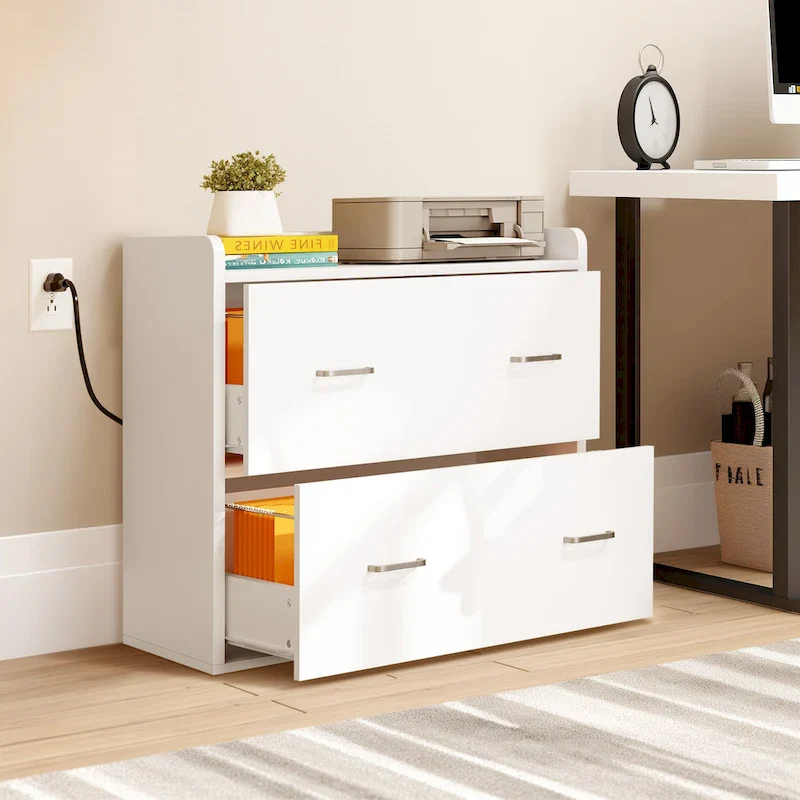 2-Drawer Lateral File Cabinet with Lock, 31.5