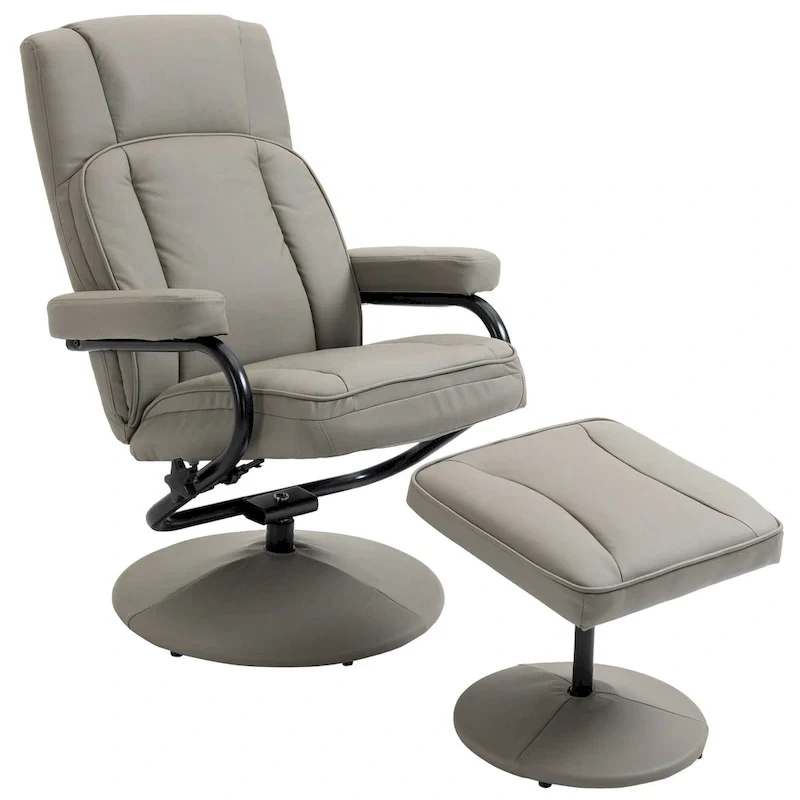 30 High Back Swivel Recliner Chair with Ottoman