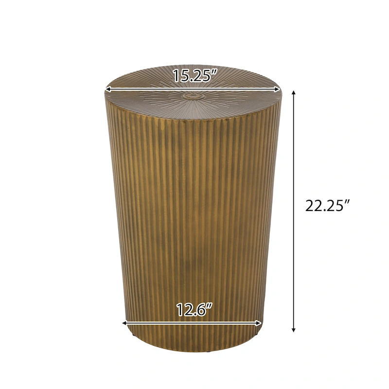 Langseth Iron Sunburst Side Tables (Set of 2) by Christopher Knight Home