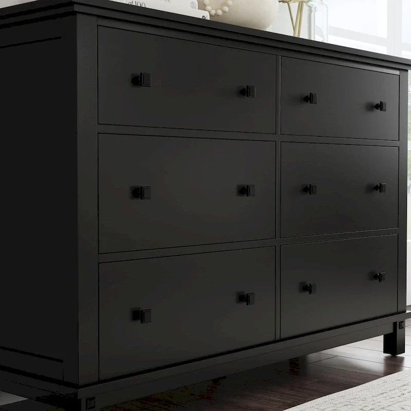 Oak Park Black Wood Dresser