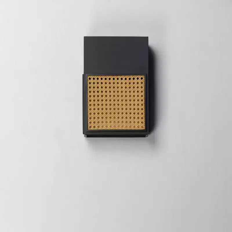 Maxim Lighting Lattice 1 - Light Wall Light in Black/Rattan