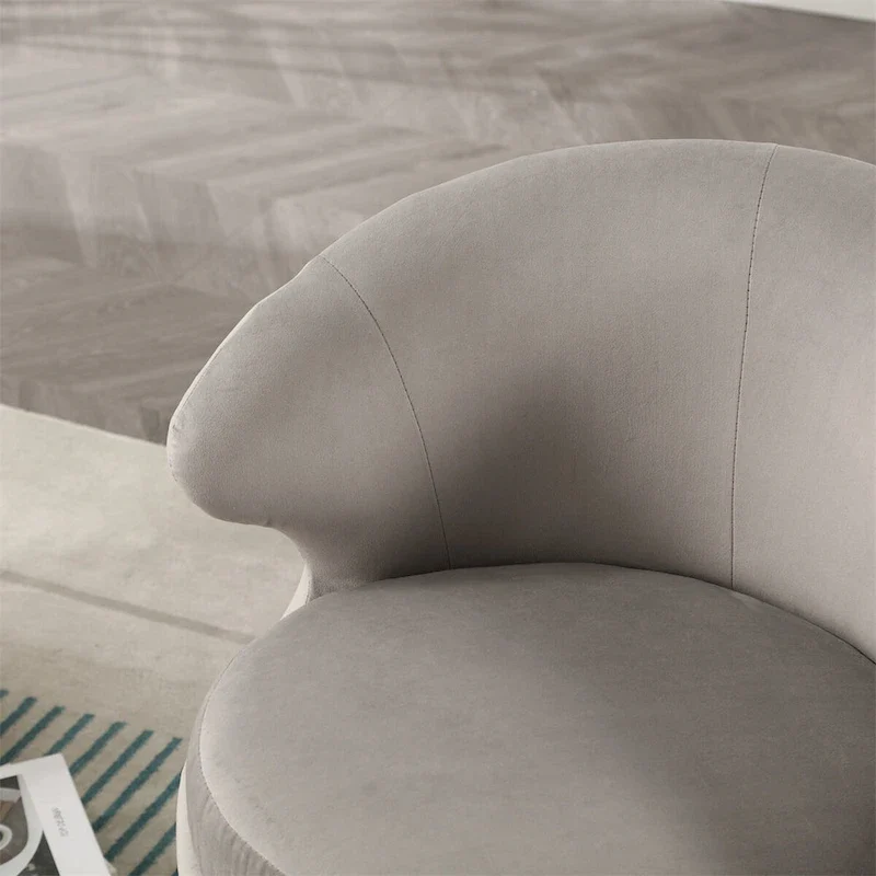 360 Degree Swivel Cuddle Barrel Accent Chairs, Round Armchairs
