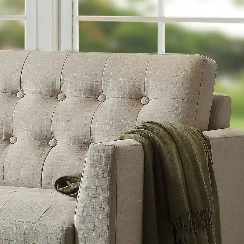 Moser Bay Estrella Multicolor Tufted Square Arm Loveseat 33 inches Wide