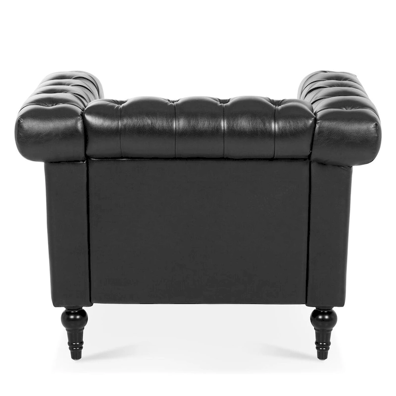 PU Leather Accent Chairs Living Room Arm Chairs