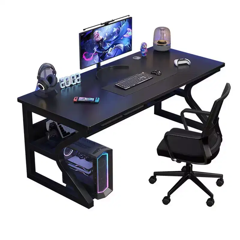 Computer Desk, Desktop Desk, Minimalist Modern Office Desk, Suitable for Living Room, Bedroom, Simple Gaming Desk, Student Study Desk