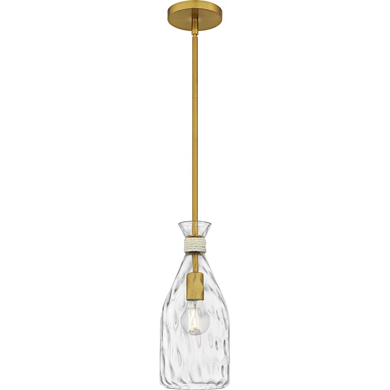 Govada 1-Light Brushed Gold Mini Pendant