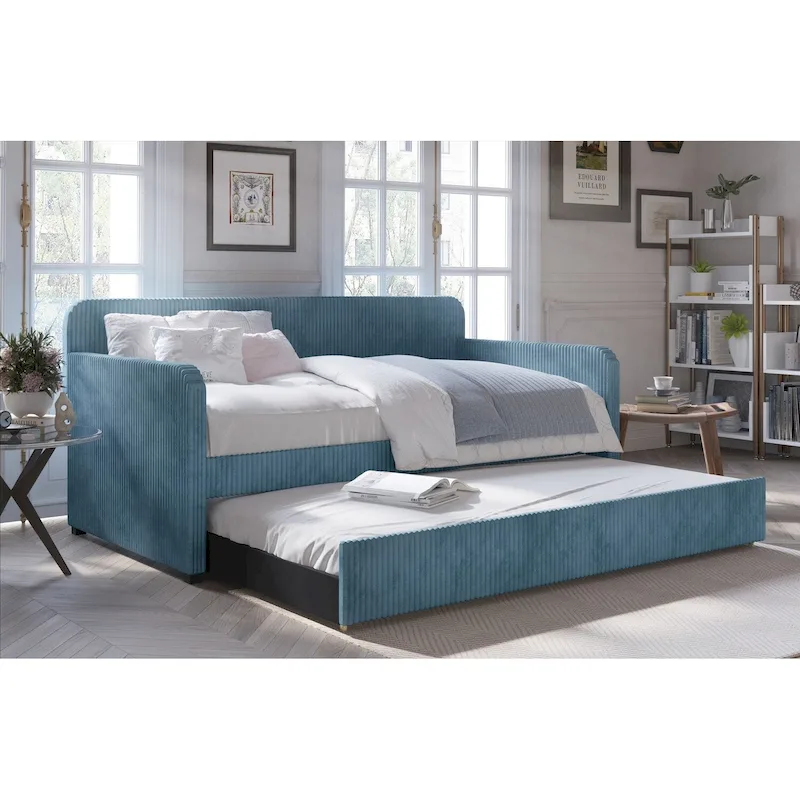 Melissa Twin Upholstered Daybed with Trundle