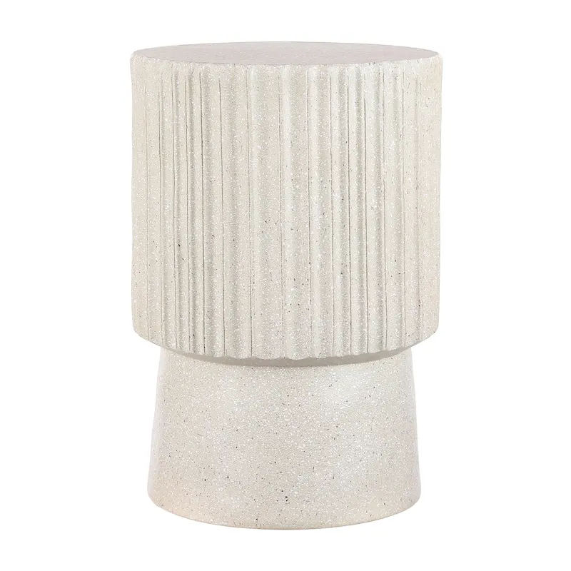 Kline 19  Modern Art Deco Tambour Accent Table , by JONATHAN Y