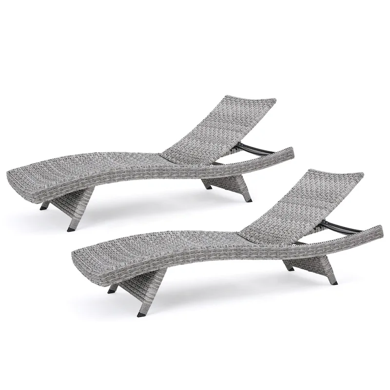 Crete Wicker Chaise Lounge