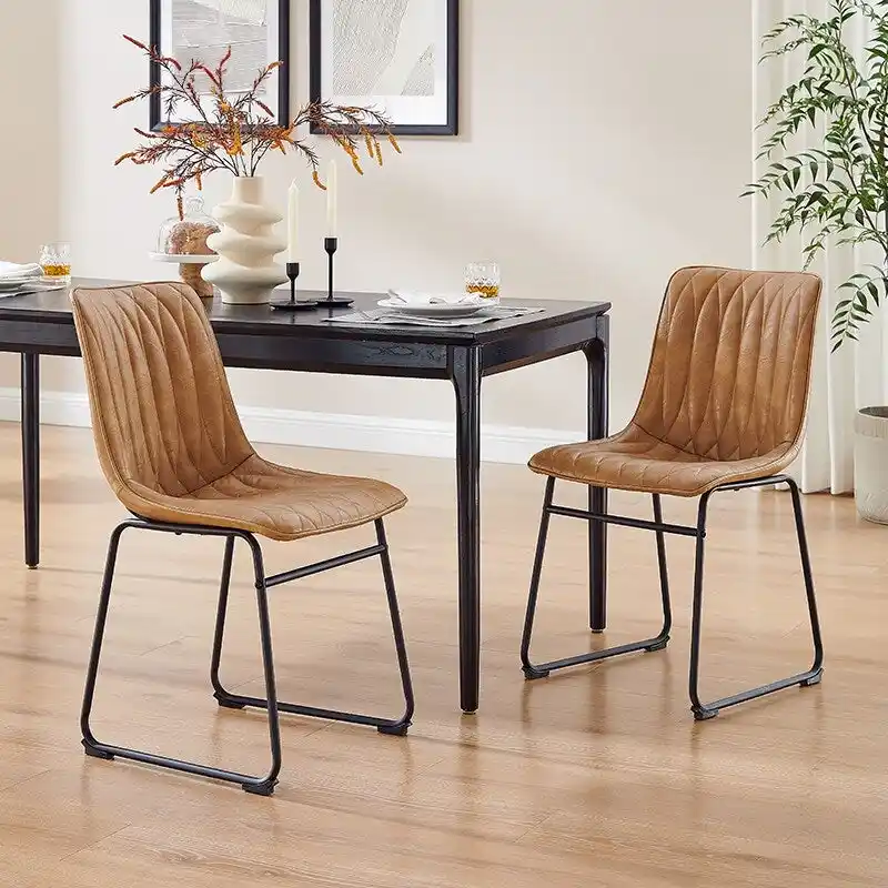 Faux Leather Dining Chair (Set of 2)