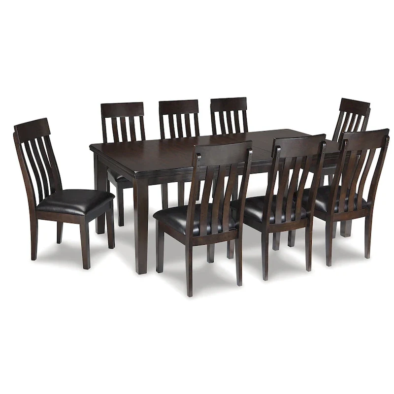Dark Brown 9-Piece Dining Package