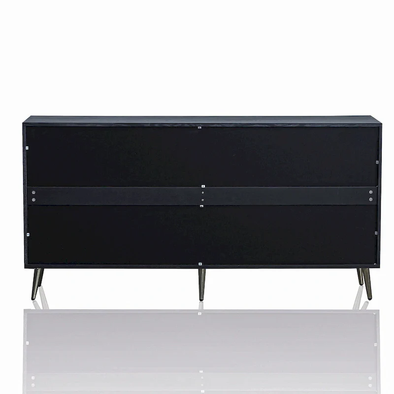 Modern Lacquered 4 Door Wooden Cabinet Sideboard Buffet Server Cabinet Storage Cabinet
