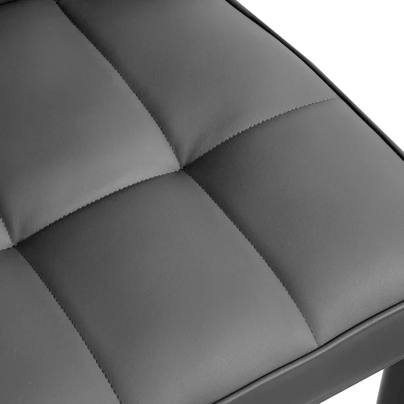 Upholstered Dining Chairs Set of 2 with Metal Legs