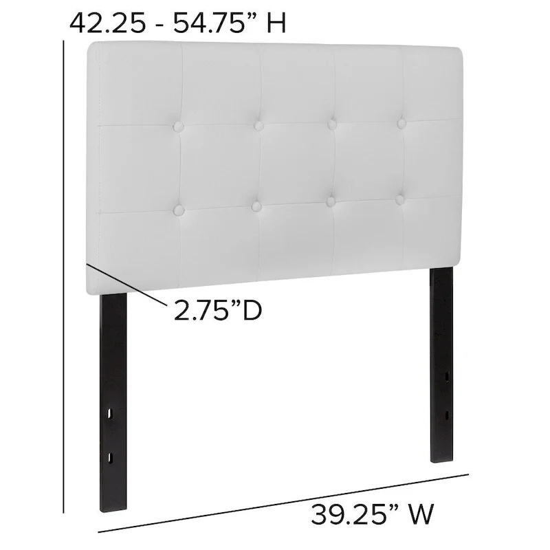 Button Tufted Upholstered Headboard