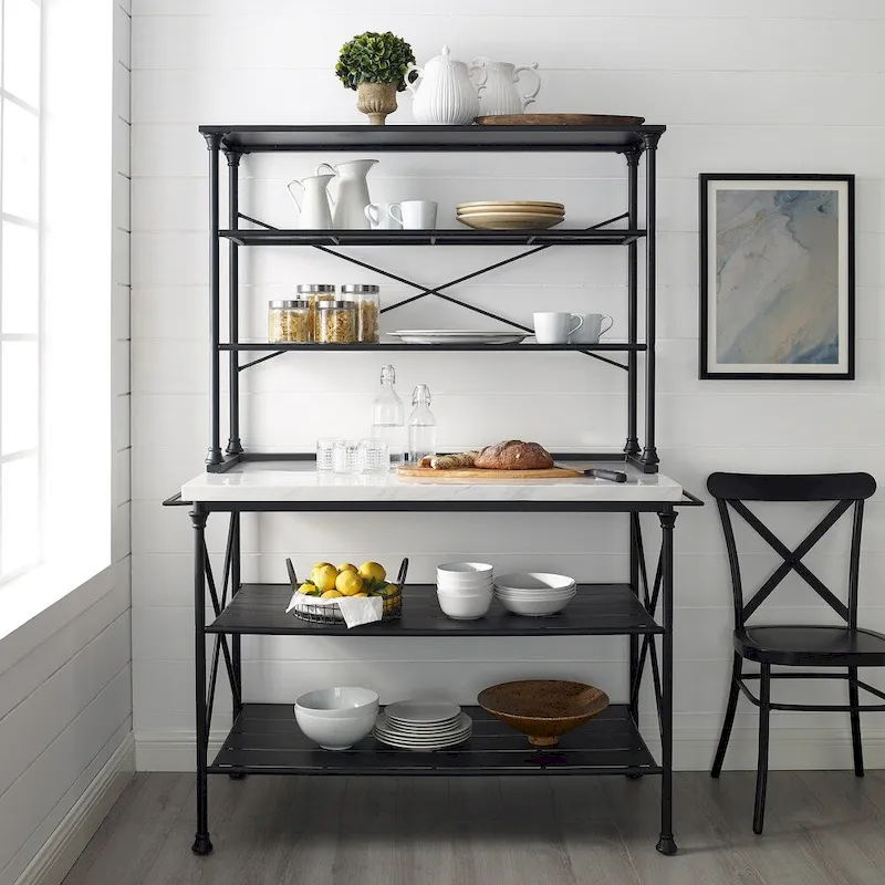 Crosley Madeleine Kitchen Island and Hutch