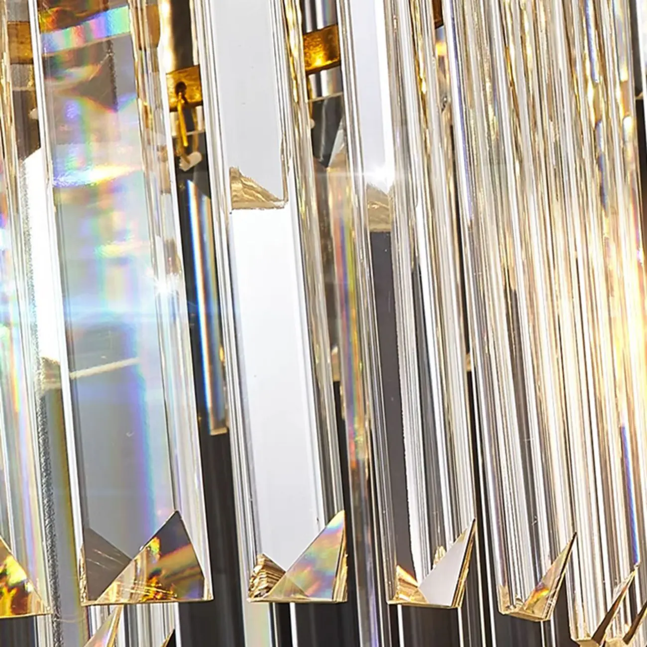 Luxury Crystal Gold Chandelier with Multi-Tiered Design