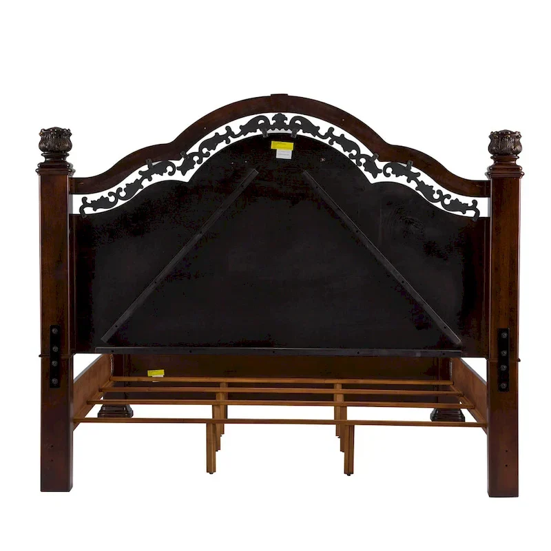 Poster Bed - Cognac Brown - Queen/King