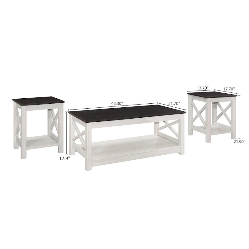 Wayne 3 pieces Coffee Table Set