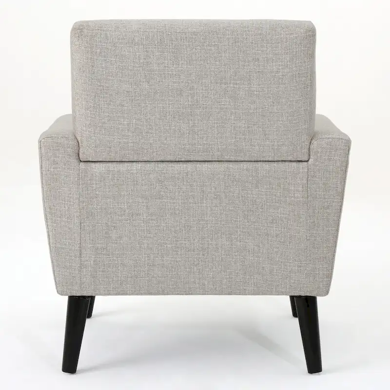 31.1 Upholstered Button Tufted Club Chair with Rubber Legs