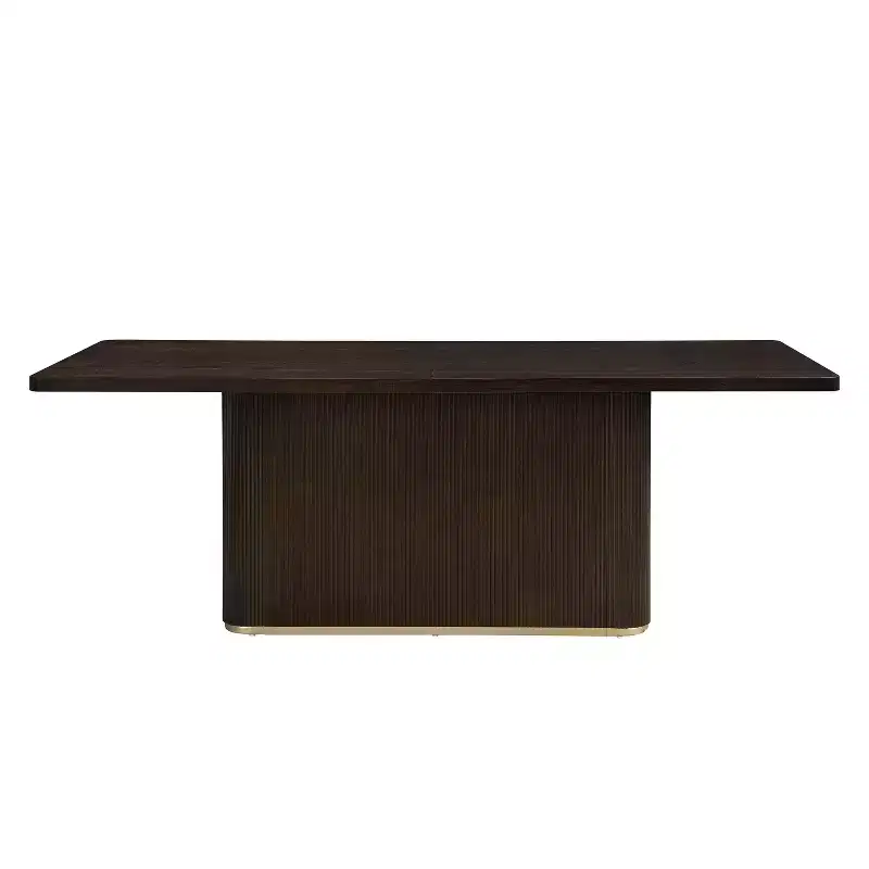 Christopher Knight Home Tessa Modern 8 Seater 84 Oversized Rectangular Dining Table with Pedestal Base