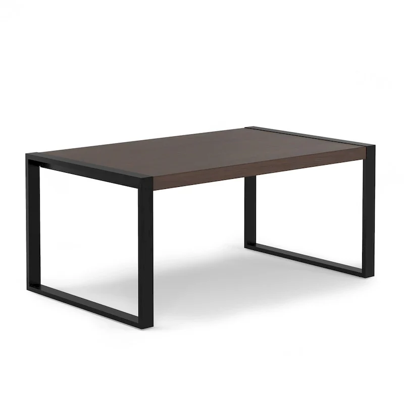 66 x 40 Inch Rectangle Modern Industrial Dining Table