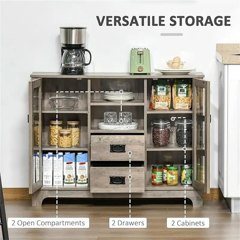 Sideboard Buffet Cabinet - 11.75D x 42.25W x 32H